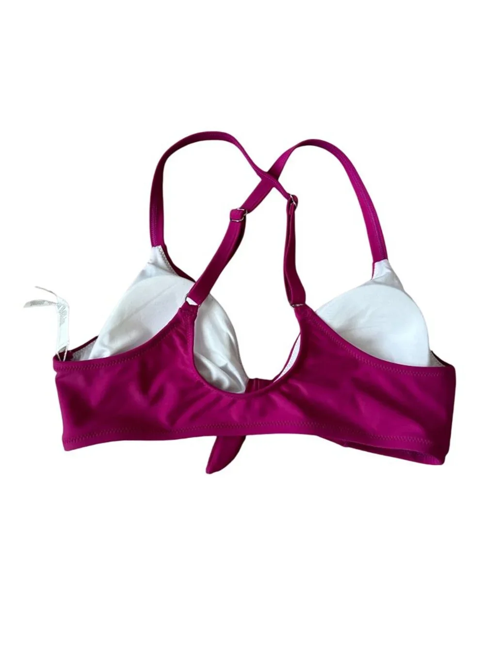 CUPSCHE Fuchsia Knot Bikini Top Size Medium NEW